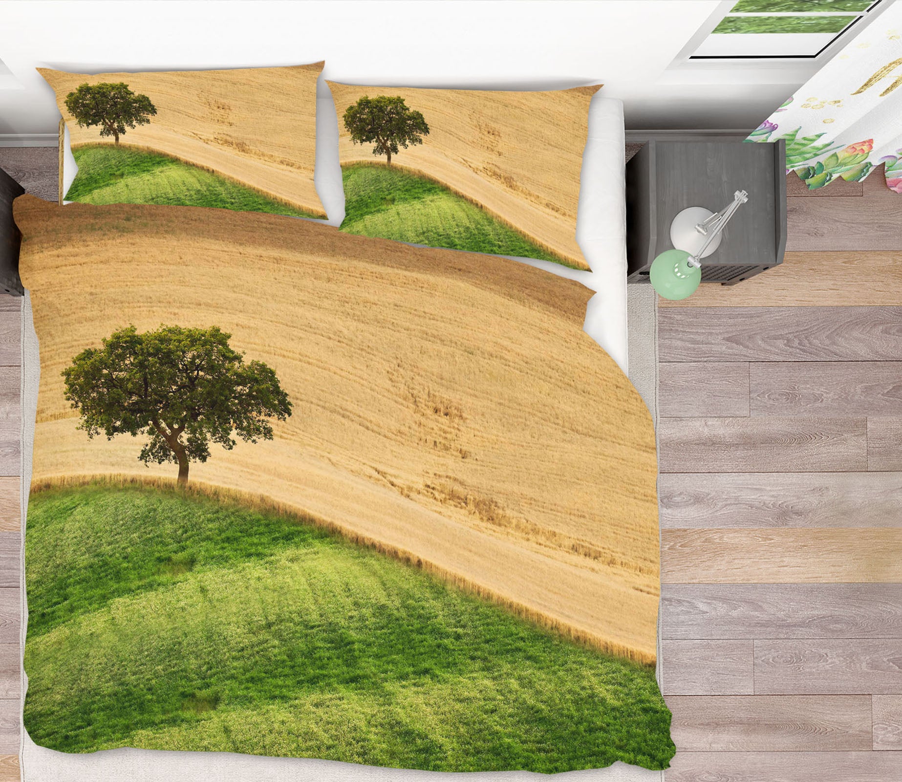 3D Green Tree 113 Marco Carmassi Bedding Bed Pillowcases Quilt