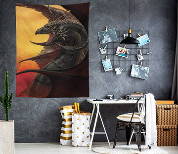 3D Dragon 121157 Tom Wood Tapestry Hanging Cloth Hang