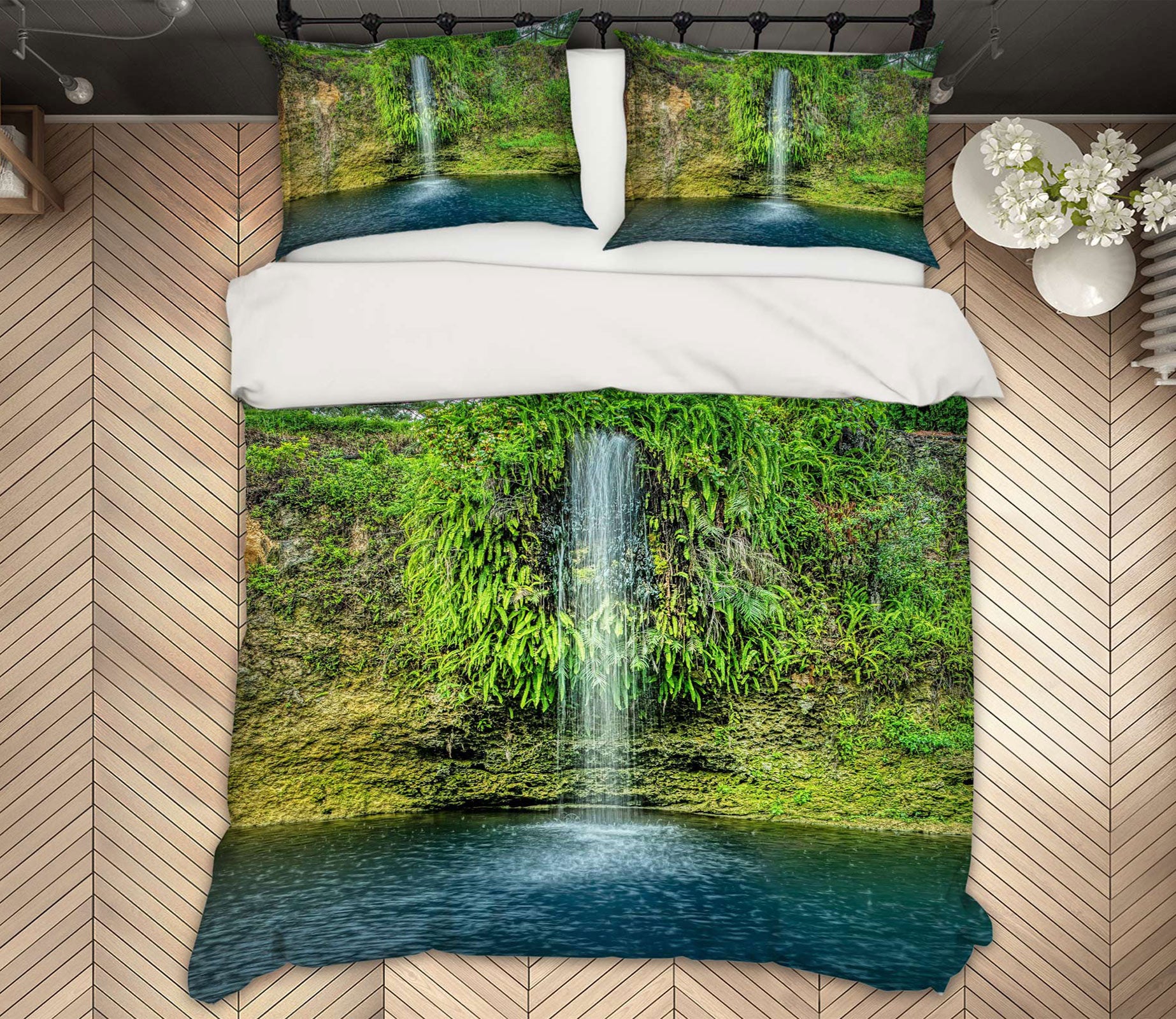 3D Stone Leaves Fall 8545 Beth Sheridan Bedding Bed Pillowcases Quilt