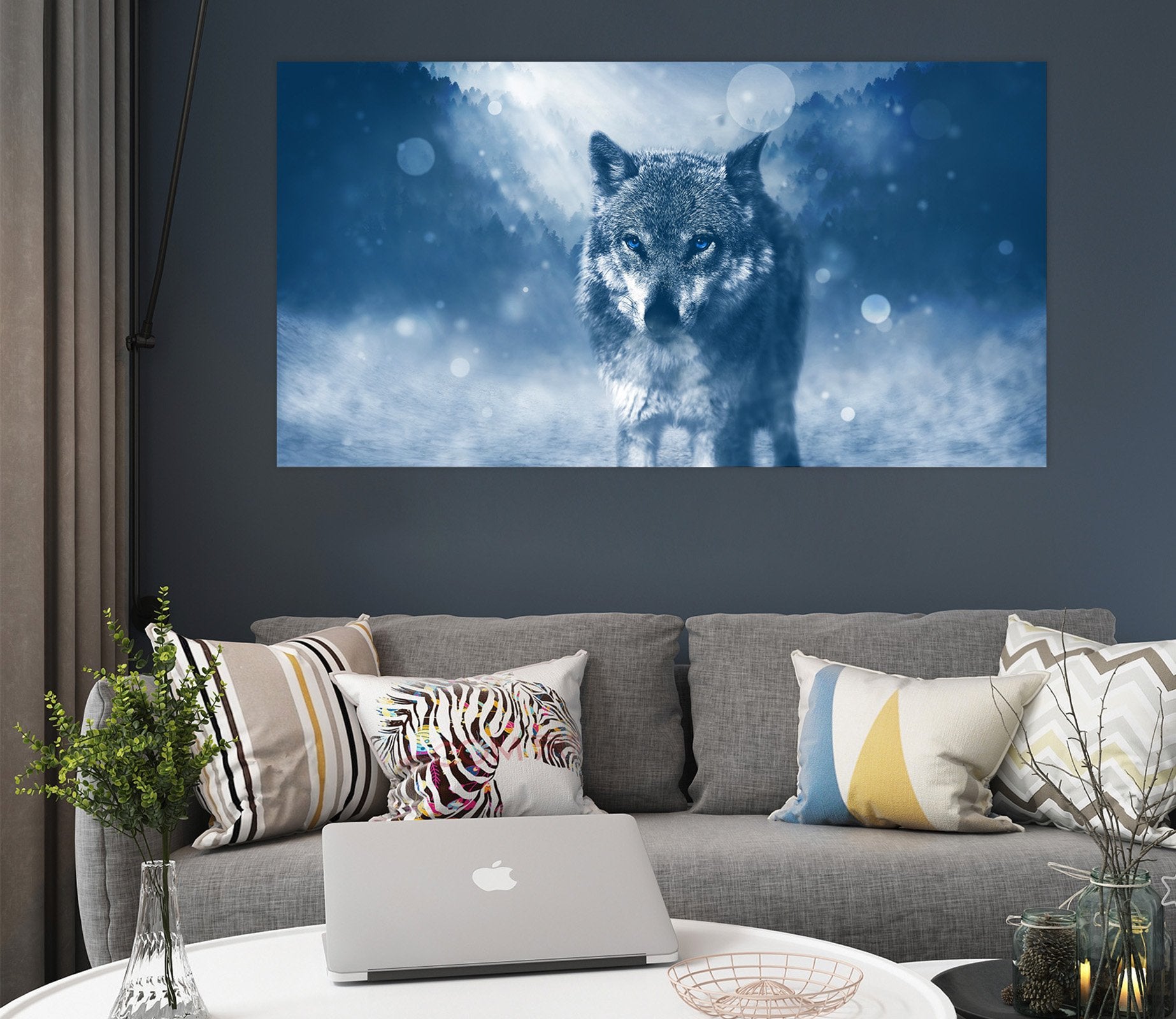 3D Wolf 131 Animal Wall Stickers Wallpaper AJ Wallpaper 2 