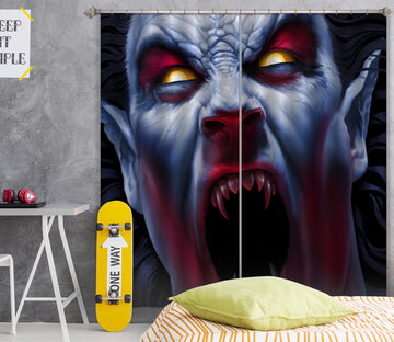 3D Monster Man 5073 Tom Wood Curtain Curtains Drapes