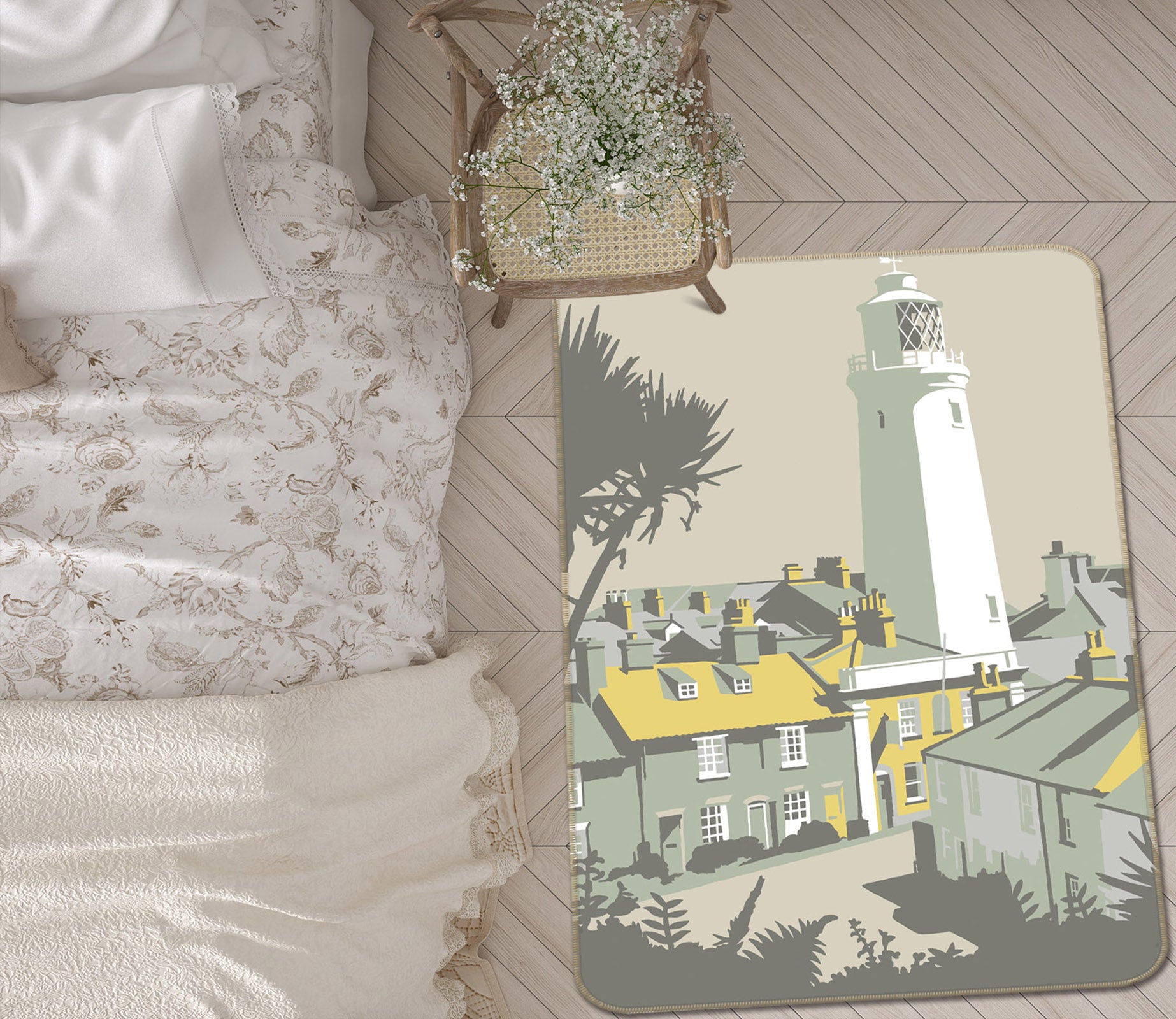 3D Sole Bay Inn 1145 Steve Read Rug Non Slip Rug Mat