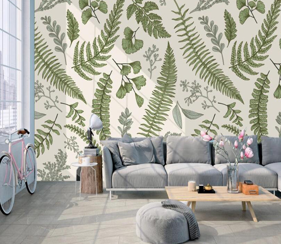 3D Morphological Leaves 591 Wall Murals