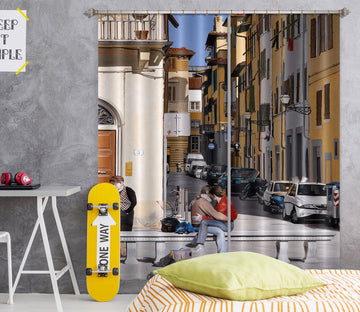 3D Street Houses 11016 Matthew Holden Bates Curtain Curtains Drapes