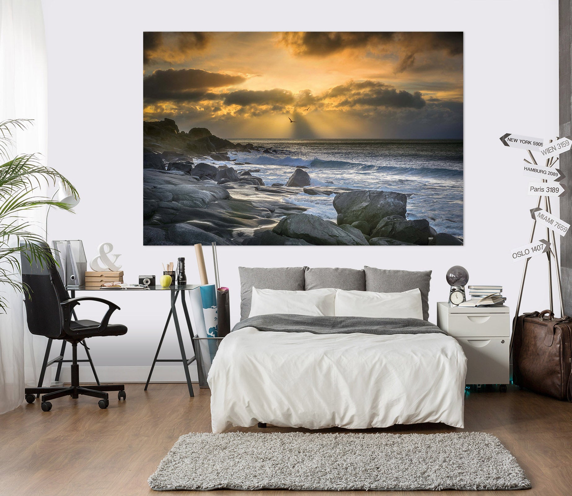 3D Sea Stones 183 Marco Carmassi Wall Sticker