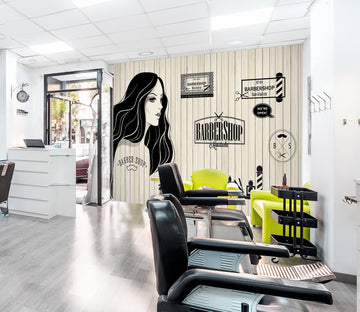 3D Women's Hairstyle 115182 Barber Shop Wall Murals