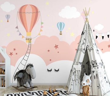 3D Pink Dreamy Cloud 1152 Wall Murals