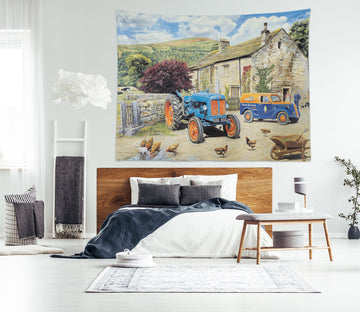 3D Chicken Tractor 11292 Trevor Mitchell Tapestry Hanging Cloth Hang