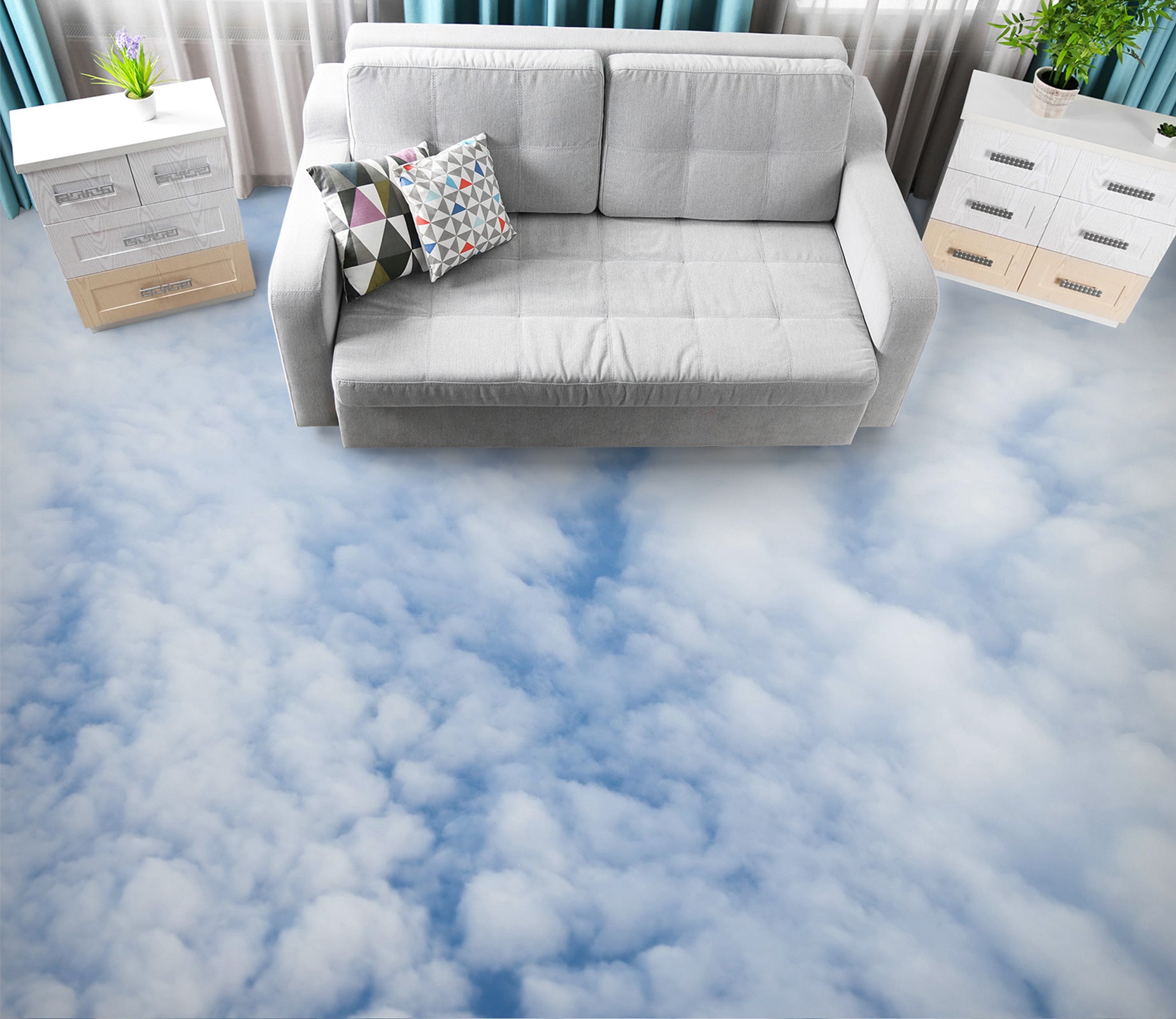 3D The Tenderness Of The Sky 640 Floor Mural  Wallpaper Murals Rug & Mat Print Epoxy waterproof bath floor
