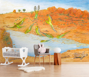 3D Painted Desert 1402 Michael Sewell Wall Mural Wall Murals