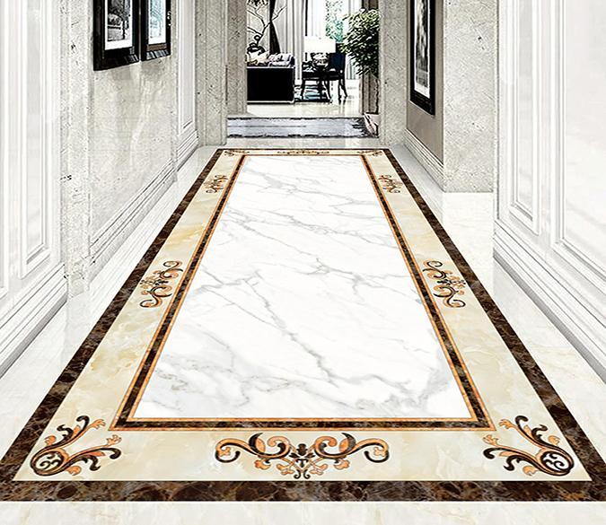 3D Yellow Lace WG244 Floor Mural Wallpaper AJ Wallpaper 2 