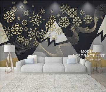 3D Snowflake Shape WC1494 Wall Murals
