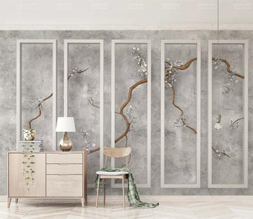 3D Branch Flower WC261 Wall Murals