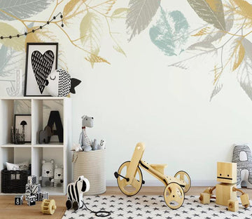 3D Colored Leaves WC41 Wall Murals Wallpaper AJ Wallpaper 2 