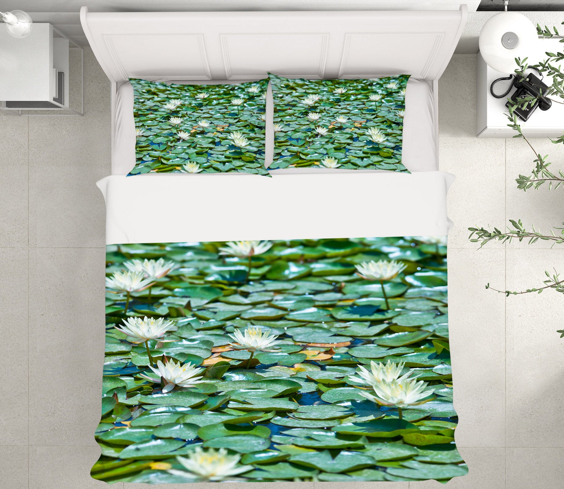 3D Lotus Pond 7110 Assaf Frank Bedding Bed Pillowcases Quilt Cover Duvet Cover