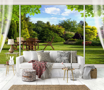 3D Garden Tables 1479 Wall Murals