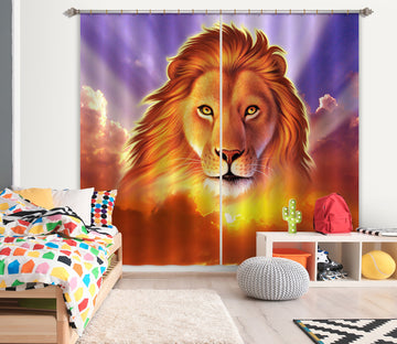 3D Lion King 069 Jerry LoFaro Curtain Curtains Drapes