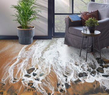3D Wave Art Beauty 587 Floor Mural  Wallpaper Murals Rug & Mat Print Epoxy waterproof bath floor
