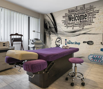 3D Splatter Hair 1537 Wall Murals