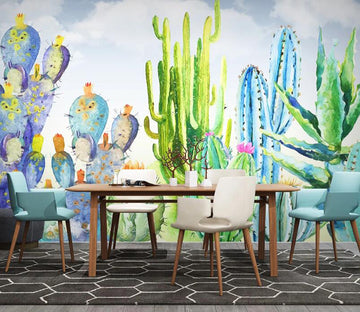 3D Plant Cactus WC2365 Wall Murals