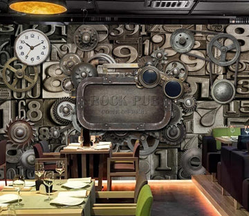 3D Metal Numbers 529 Wall Murals