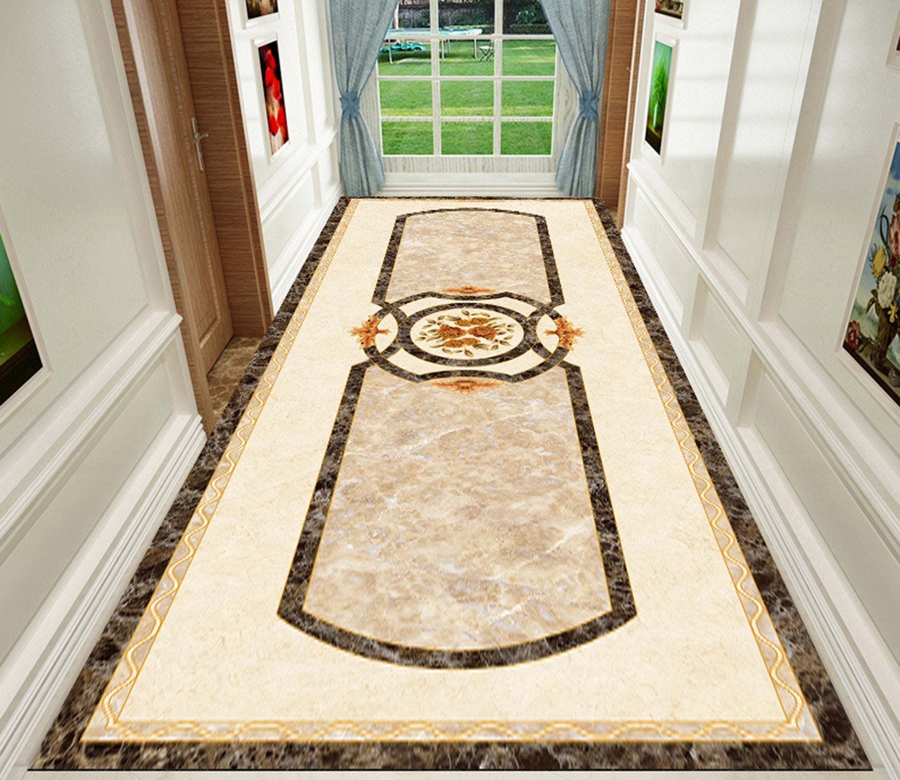 3D Marble Pattern WG500 Floor Mural Wallpaper AJ Wallpaper 2 