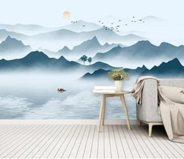 3D Mountain River WC57 Wall Murals Wallpaper AJ Wallpaper 2 