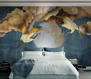 3D Cloud Crane WC2546 Wall Murals