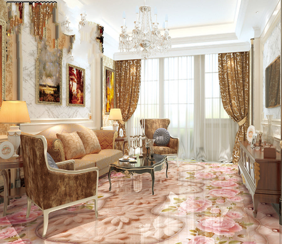 3D Blooming Rose 246 Floor Mural  Wallpaper Murals Rug & Mat Print Epoxy waterproof bath floor
