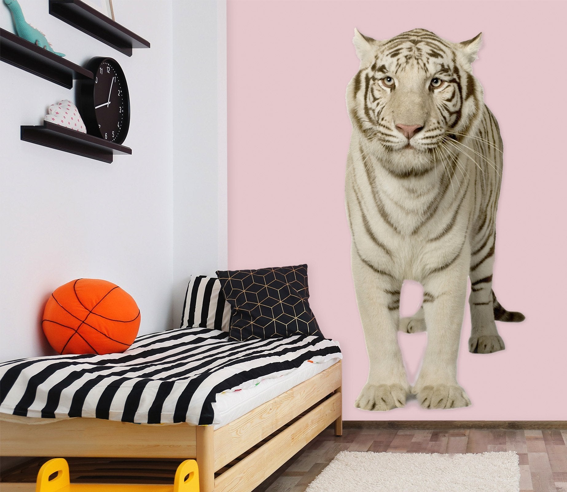 3D Domineering White Tiger 164 Animals Wall Stickers Wallpaper AJ Wallpaper 