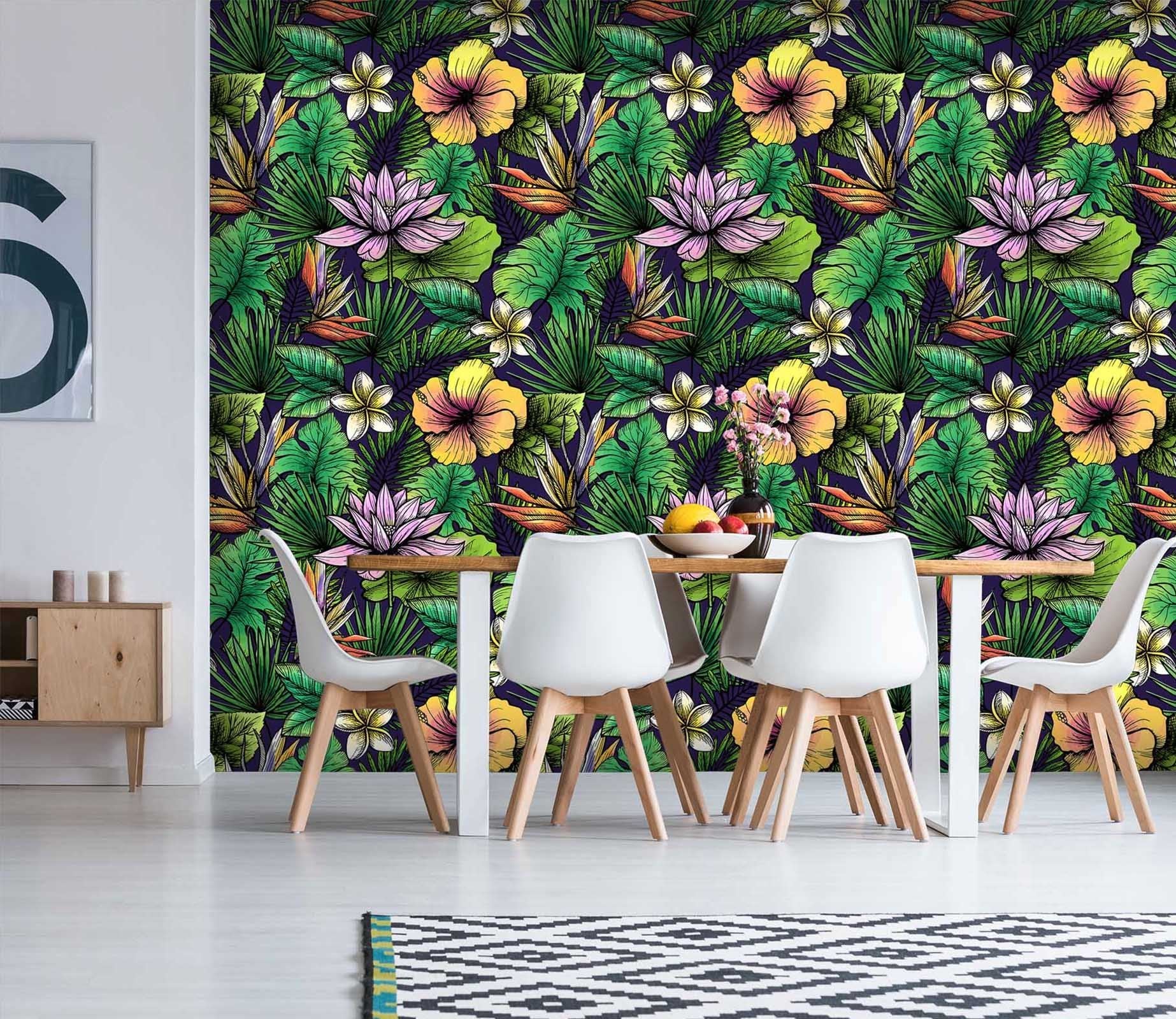 3D Tropical Flower Plant 99 Wallpaper AJ Wallpaper 