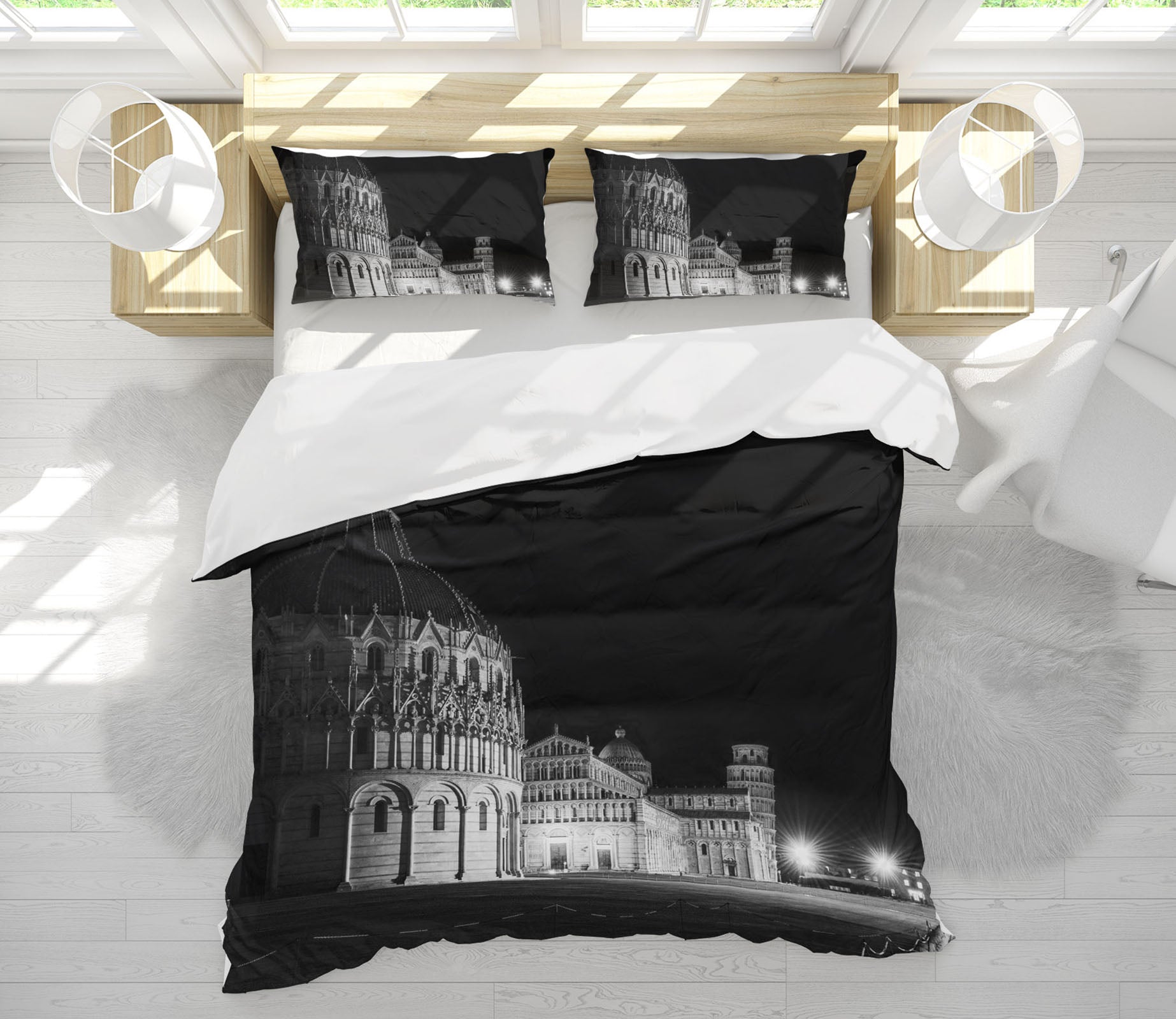 3D Night Palace 115 Marco Carmassi Bedding Bed Pillowcases Quilt