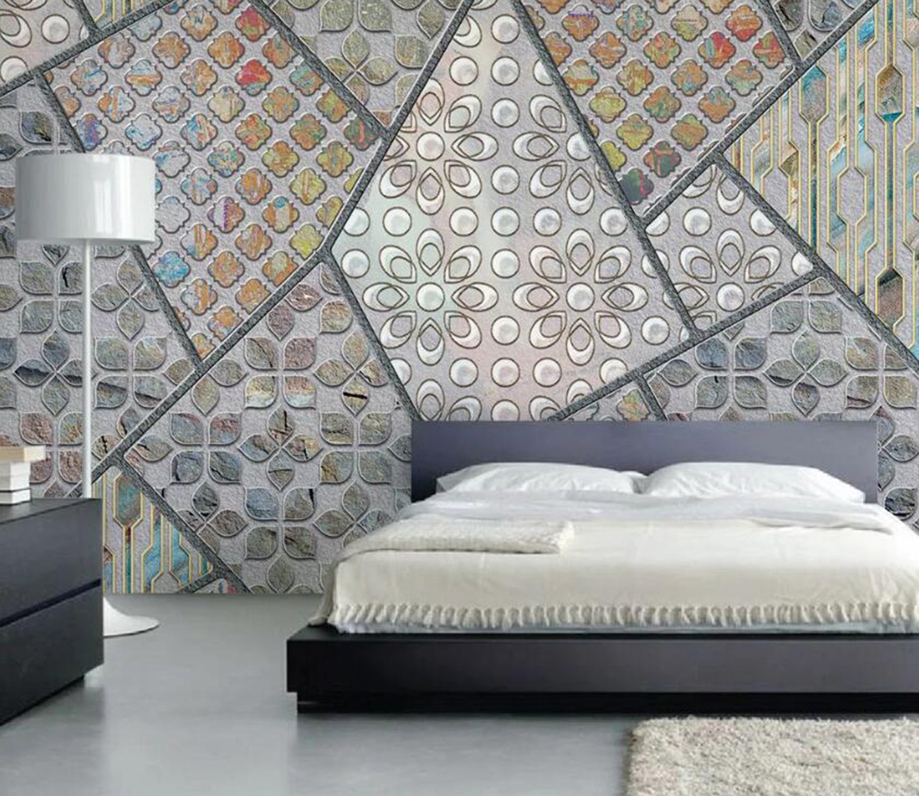 3D Color Pattern WC83 Wall Murals Wallpaper AJ Wallpaper 2 