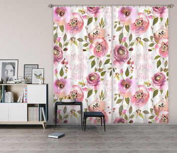3D Pattern Flower 222 Uta Naumann Curtain Curtains Drapes