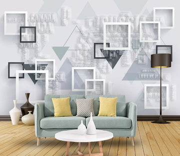 3D Inverted Triangle WC2563 Wall Murals