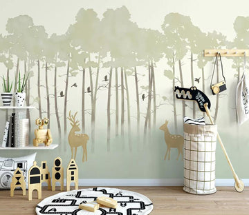 3D Forest Elk WC28 Wall Murals Wallpaper AJ Wallpaper 2 