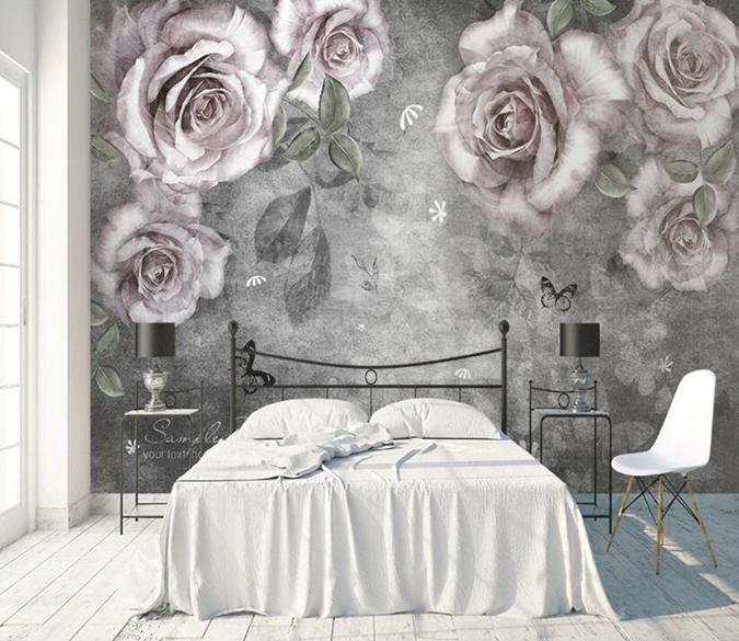 3D Pink Rose 517 Wall Murals Wallpaper AJ Wallpaper 2 