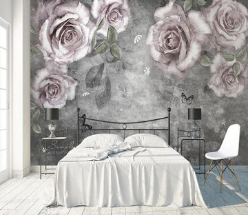 3D Pink Rose 517 Wall Murals Wallpaper AJ Wallpaper 2 