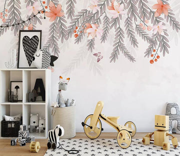 3D Flower Butterfly WC78 Wall Murals Wallpaper AJ Wallpaper 2 