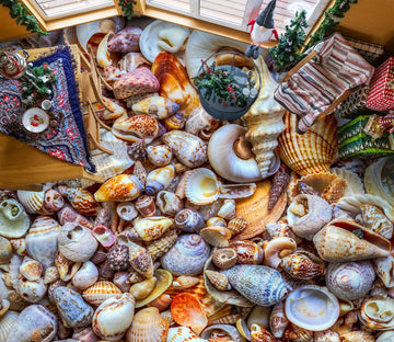 3D Colored Artistic Conch 191 Floor Mural  Wallpaper Murals Rug & Mat Print Epoxy waterproof bath floor