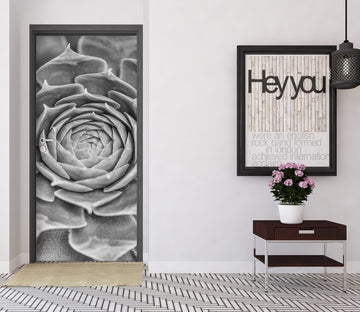 3D Succulents Flowers 106183 Assaf Frank Door Mural