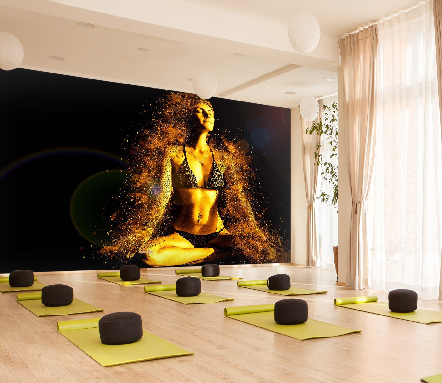 3D Yoga Pose 127 Wall Murals Wallpaper AJ Wallpaper 2 