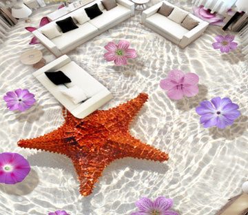 3D Starfish Flowers 244 Floor Mural  Wallpaper Murals Rug & Mat Print Epoxy waterproof bath floor