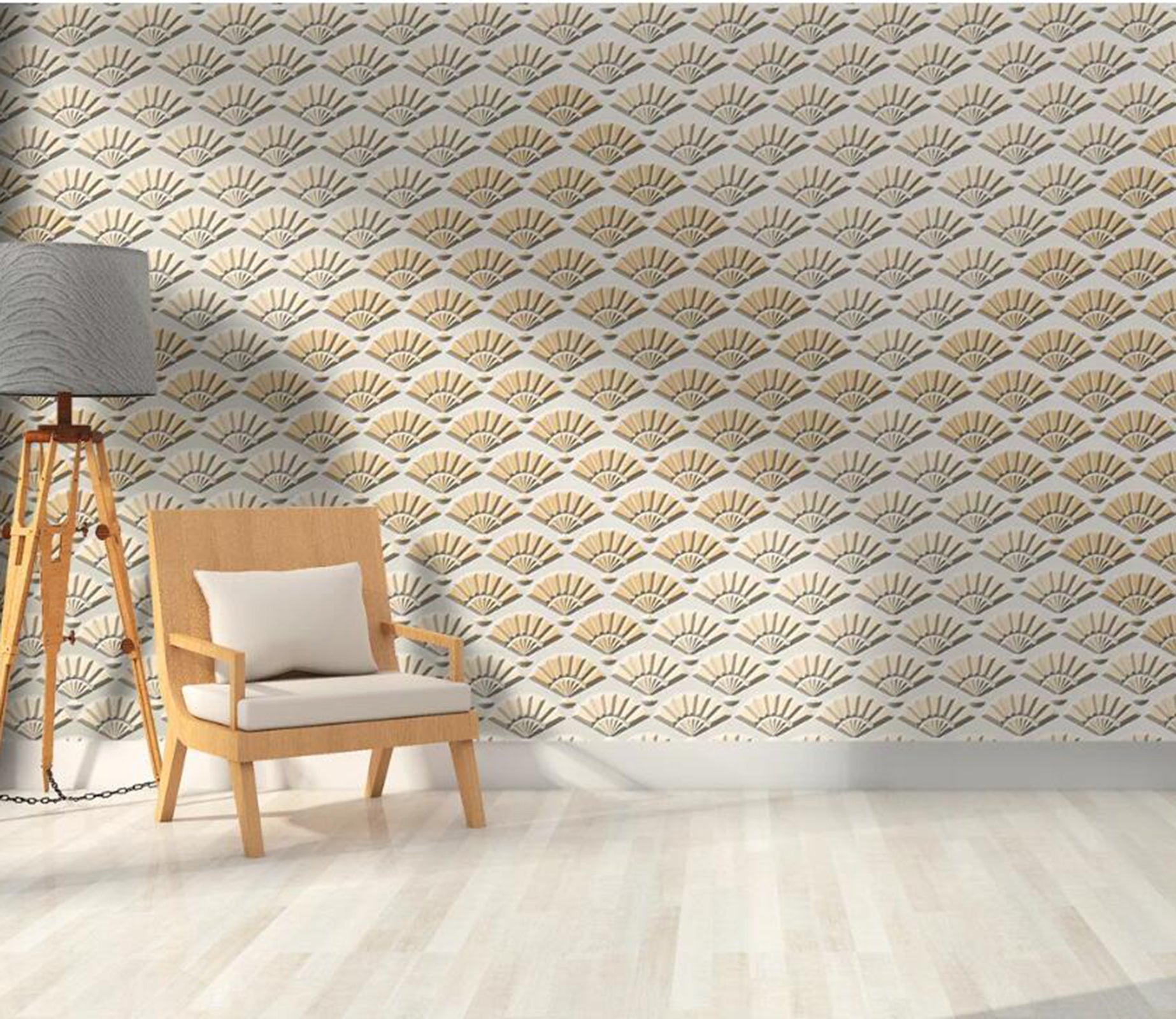 3D Fan Pattern WC90 Wall Murals Wallpaper AJ Wallpaper 2 