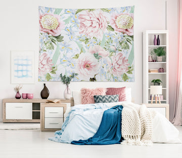 3D Pink Flower 5353 Uta Naumann Tapestry Hanging Cloth Hang