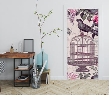3D Flower Birdcage 11888 Andrea Haase Door Mural
