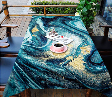 3D Dark Green Wave 75 Tablecloths Wallpaper AJ Wallpaper 