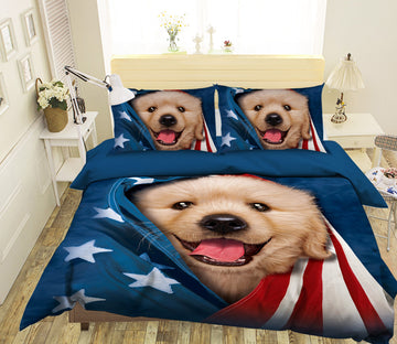 3D Cute Dog 2101 Bed Pillowcases Quilt Exclusive Designer Vincent