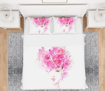 3D Rose Woman 111 Debi Coules Bedding Bed Pillowcases Quilt