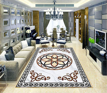 3D Black Strips WG088 Floor Mural Wallpaper AJ Wallpaper 2 